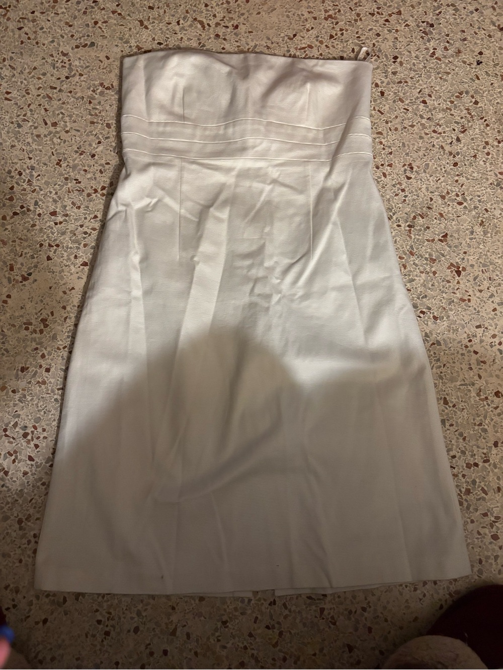 NWT banana republic white strapless dress size 12